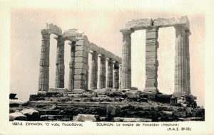 Greece Sounion Temple of Poseidon RPPC 06.39