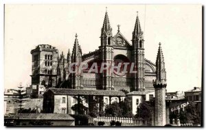 Old Postcard Palma De Mallorca Fachada Facade De La Catedral De La Cathedrale...