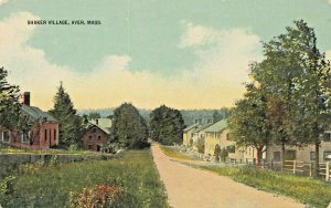 Ayer MA Shakers' Dirt Road Thru The Village Postcard