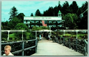 Hotel De Haro Roche Harbor Washington WA UNP Chrome Postcard G5