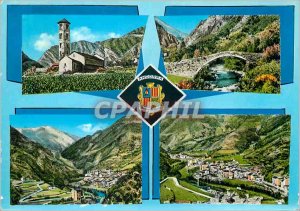 Postcard Modern browsing L Andorra General Views of Saint Julia de Loria