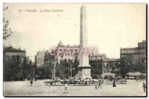 Old Postcard Marseille Place Castellane