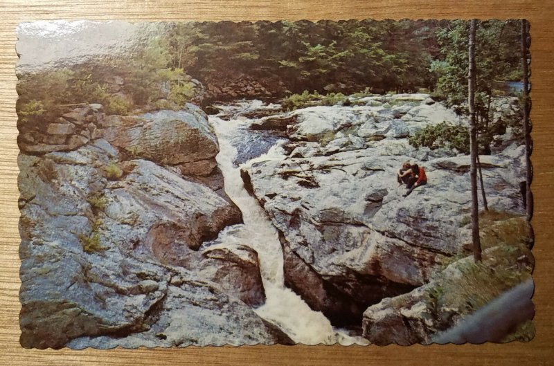 Snow Falls, Little Androscoggin River, West Paris, Maine postcard