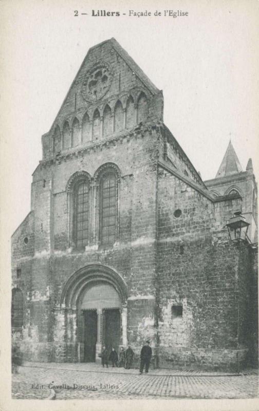 France Lillers Facade de l'Eglise Church Unused Postcard D28