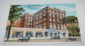 The Seville a Furnished Apartment Hotel Chicago Illinois Postcard E. C. Knopp