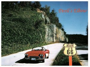 Hooker Cut at Devil's Elbow Missouri Route 66 Postcard