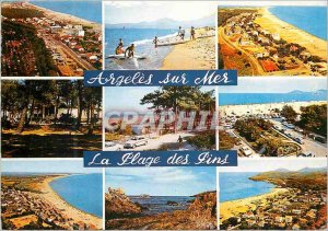 Modern Postcard 66 argeles pine sea beach