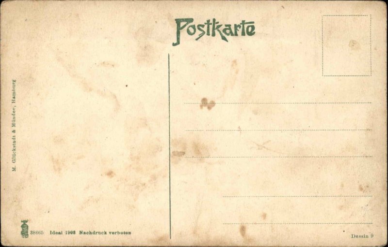 Antique Postcard S.M. Schulschiff Stein German Military Ship