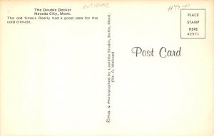 The Double Decker Outhouse Nevada City, Montana USA Postcard