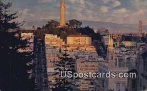 Historic Telegraph Hill & The Famous Coit Tower - San Francisco, California CA  
