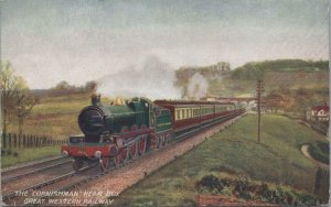 Postcard Railroad Cornishman Near Box Great Western Railway