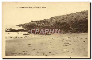 Old Postcard Ste Marie Sur Mer Plage Du Sablon