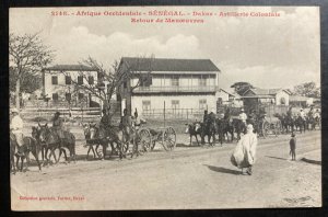 Mint French Senegal Real Picture Postcard Dakar Colonial Artillery Maneuvers