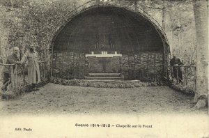 War 1914-1915 French army chapel on the front