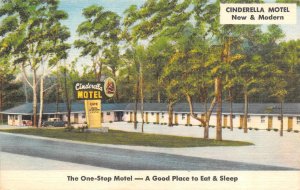 Prattville, AL Alabama  CINDERELLA MOTEL Autauga & Elmore Co  ROADSIDE  Postcard