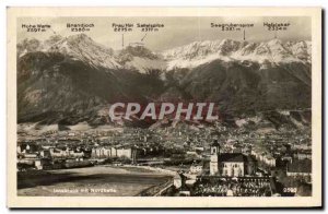 Old Postcard Innsbruck began Nordkette