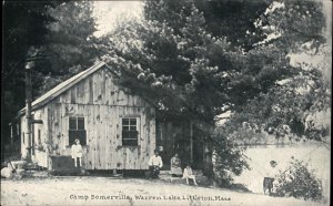 Littleton Massachusetts MA Camp Somerville Summer Camp Vintage Postcard