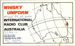 QSL Radio Card From Eumundi Australia  