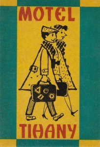 Hungary TIhany Motel Tihany Vintage Luggage Label sk3674