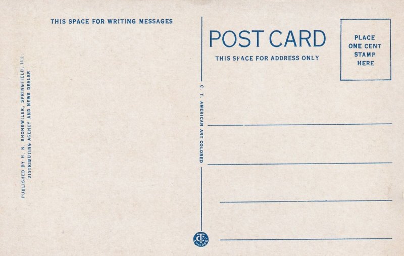 Abraham Lincoln's Home Springfield Illinois IL Postcard 