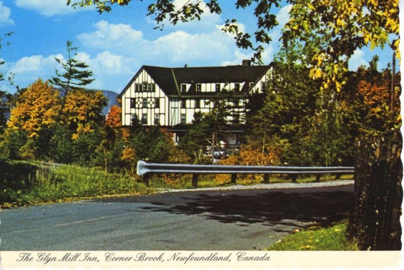 The Glyn Mill Inn Corner Brook Newfoundland NFLD NL Autumn Unused Postcard D24