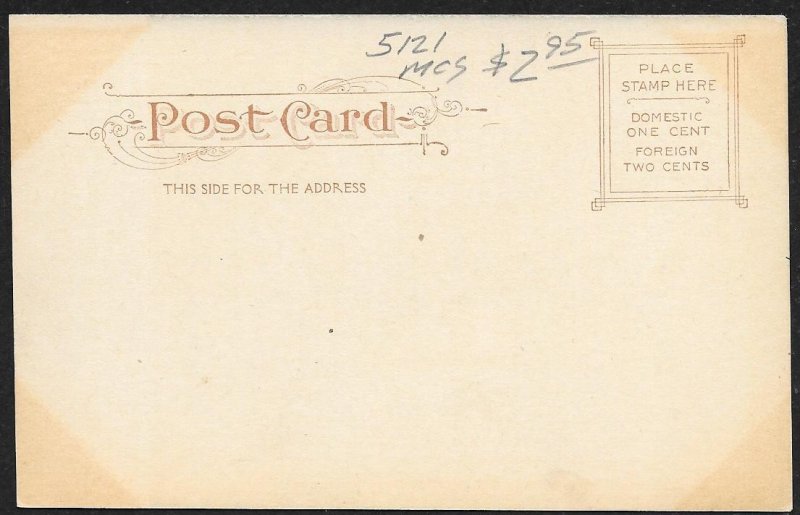 Lobby Stairs of Public Library Chicago Illinois Unused c1905