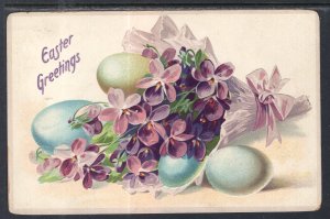 Easter Greetings,Flowers,Eggs