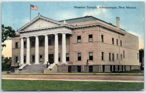 Postcard - Masonic Temple - Albuquerque, New Mexico