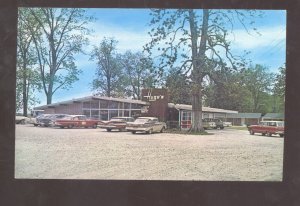 LAKE PROVIDENCE LOUISIANA HUGO'S RESTAURANT MOTEL OLD CARS ADVERTISING POSTCARD