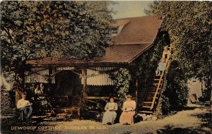 G90/ Ruggles Beach Lake Erie Ohio Postcard c1910 Dewdrop Cottage People