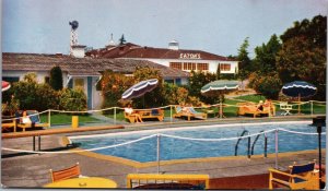 Postcard Eaton's Santa Anita Hotel in Arcadia, California~1206