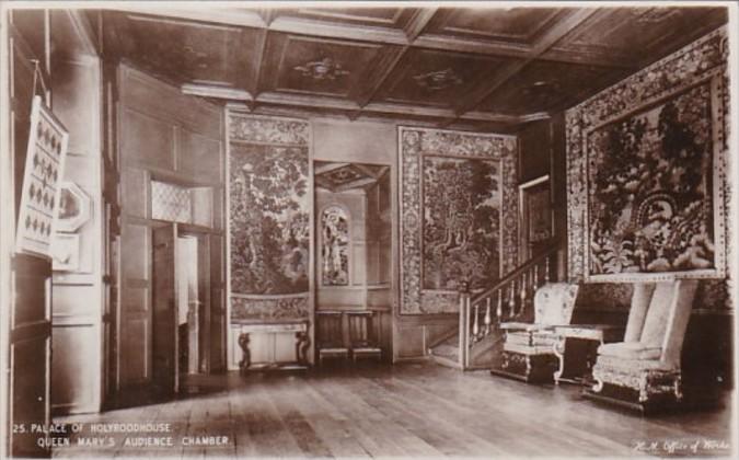 Scotland Edingurgh Palace Of Holyroodhouse Queen Mary's Audience Chamber Photo