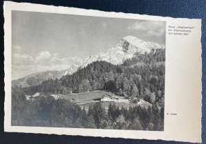 Mint Germany Real Picture Postcard RPPC Obersalzberg Leader House Mountain View