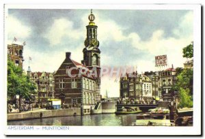 Old Postcard Amsterdam Muntioren