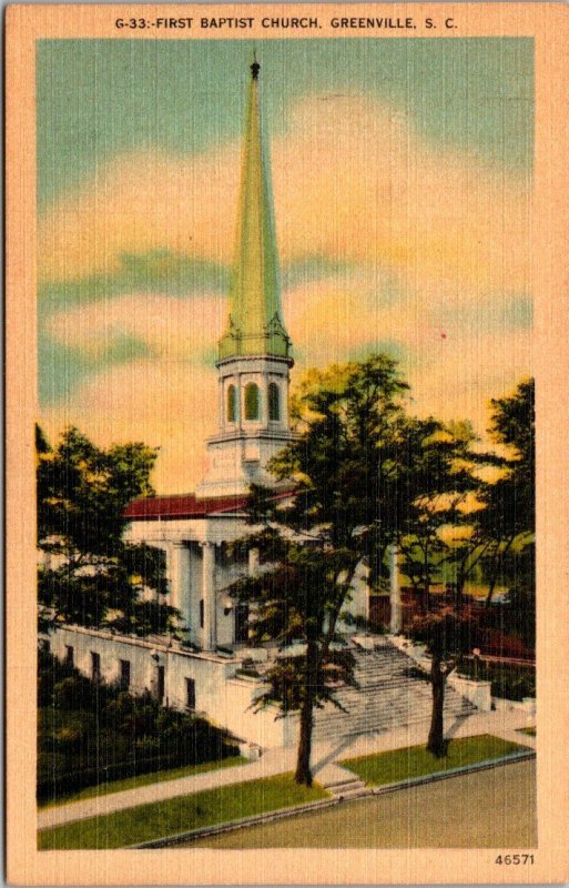 South Carolina Greenville First Baptist Church