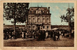 CPA BAGNOLET La Mairie et le Marché (569307)