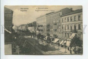 433828 POLAND Warsaw Marshalkivska street RPPC Field mail Red Cross