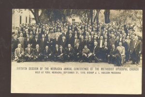 YORK NEBRASKA ANNUAL CONFERENCE OF METHODIST CHURCH REAL PHOTO POSTCARD