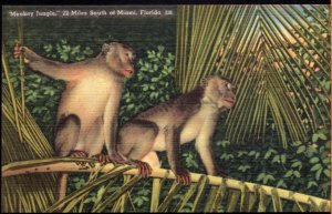 Florida MIAMI near Goulds Monkey Jungle imported from Malay - LINEN