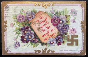 Vintage Victorian Postcard 1901 May the Present Moment be the Best of Our Lives