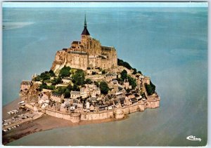 Postcard - Aerial view - Le Mont Saint-Michel, France