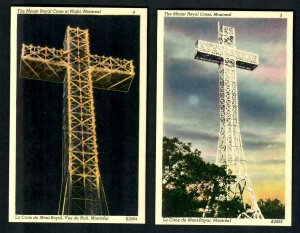 #785i Montreal (2) Pcs. La Croix The Mount Royal Cross Night & Day Linen Unused