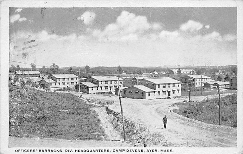 Officer's Barracks, Div. Headquaerters at Camp Devens Ayer, Massachusetts, US...