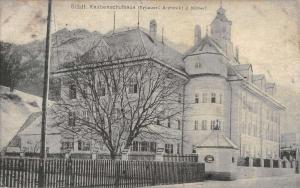 Stadt Switzerland ? Knabenschulhaus School Exterior Antique Postcard K23763