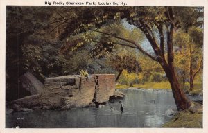 LOUISVILLE KENTUCKY~BIG ROCK-CHEROKEE PARK~1920s POSTCARD