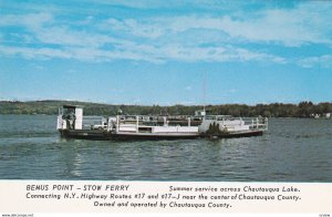 STOW-BEMUS POINT, New York, 50-60s; Ferry, Chautauqua Lake # 5