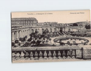 Postcard Orangery and Palace Versailles France