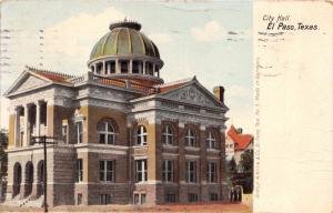 EL PASO TEXAS CITY HALL~ARTHUR KLINE COMPANY #5 POSTCARD 1910s