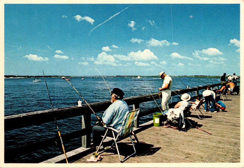 New York Long Island Jones Beach Fishing Scene