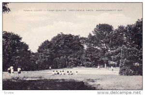 Narragansett Bay , Rhode Island , 30-40s , Tennis Court - Camp Seaside , Prov...